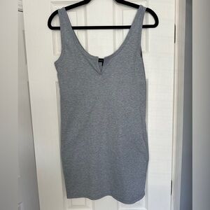Gray bodycon dress